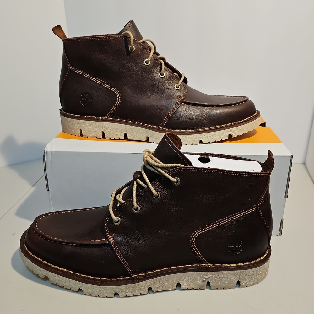 Timberland Westmore Mid Lace Chukka Boots Mens 13 Brown Leather TB0A1JTW245 NEW